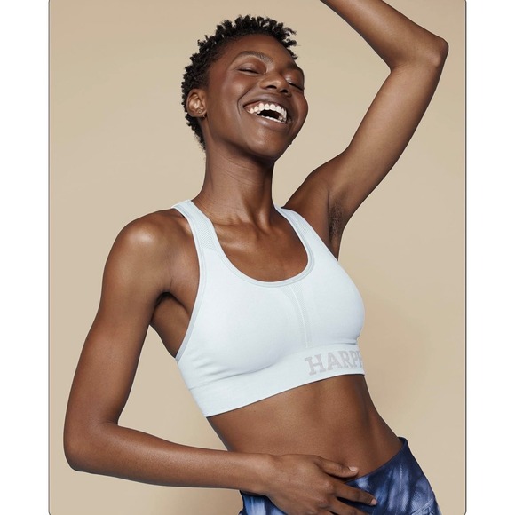 Harper Wilde Other - Harper Wilde Move Racerback Sports Bra Light Blue Sz 3X Seamless Activewear EUC